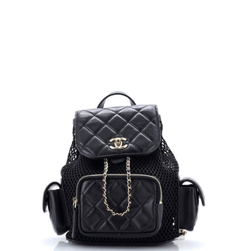 Chanel Multipocket Drawstring Backpack