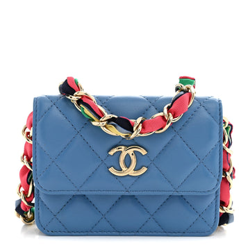Chanel Shiny Lambskin Ribbon Quilted