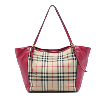 Burberry Small Haymarket Check Canvas