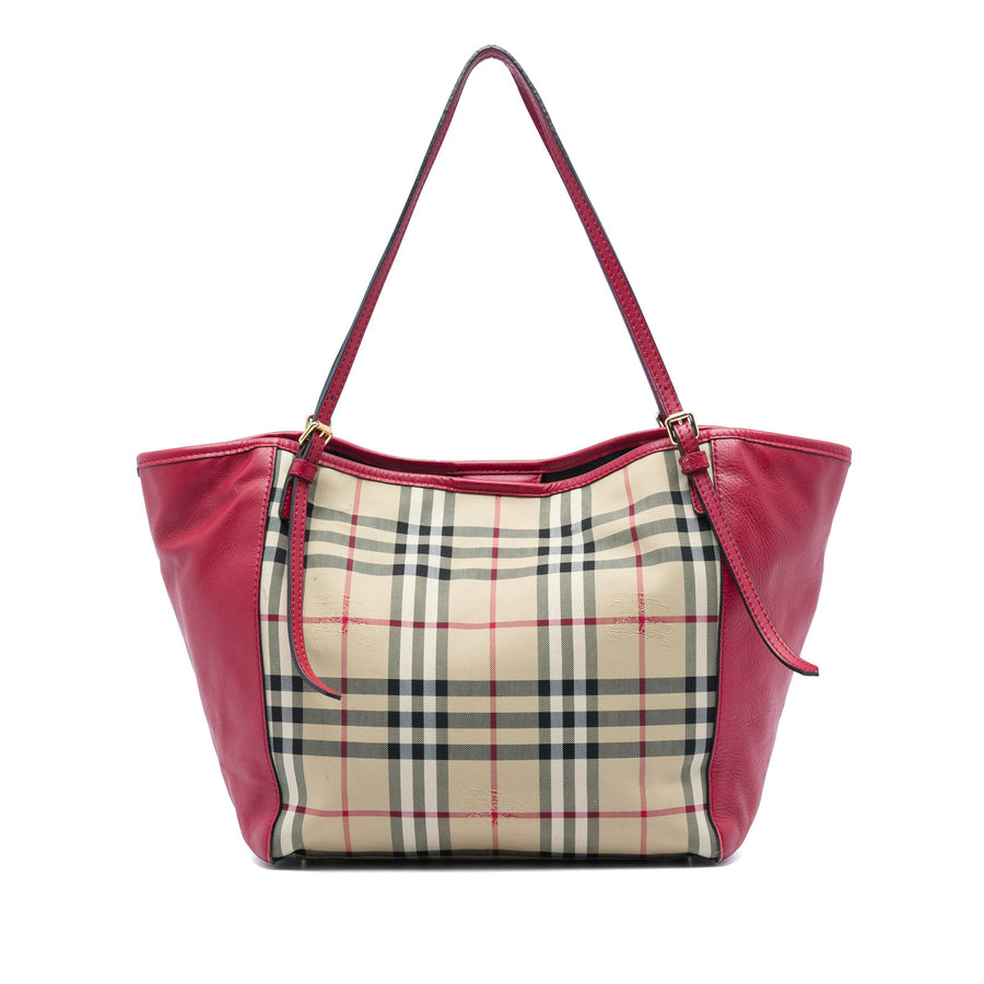 Burberry Small Haymarket Check Canvas