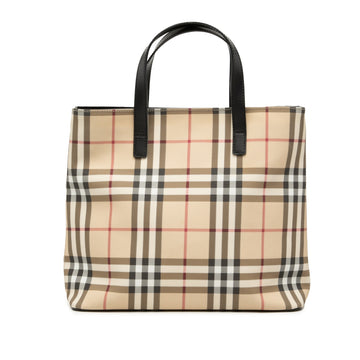 Burberry House Check Coated Canvas Tote