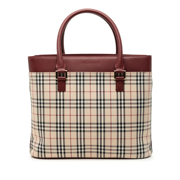 Burberry House Check Canvas Tote Pre-
