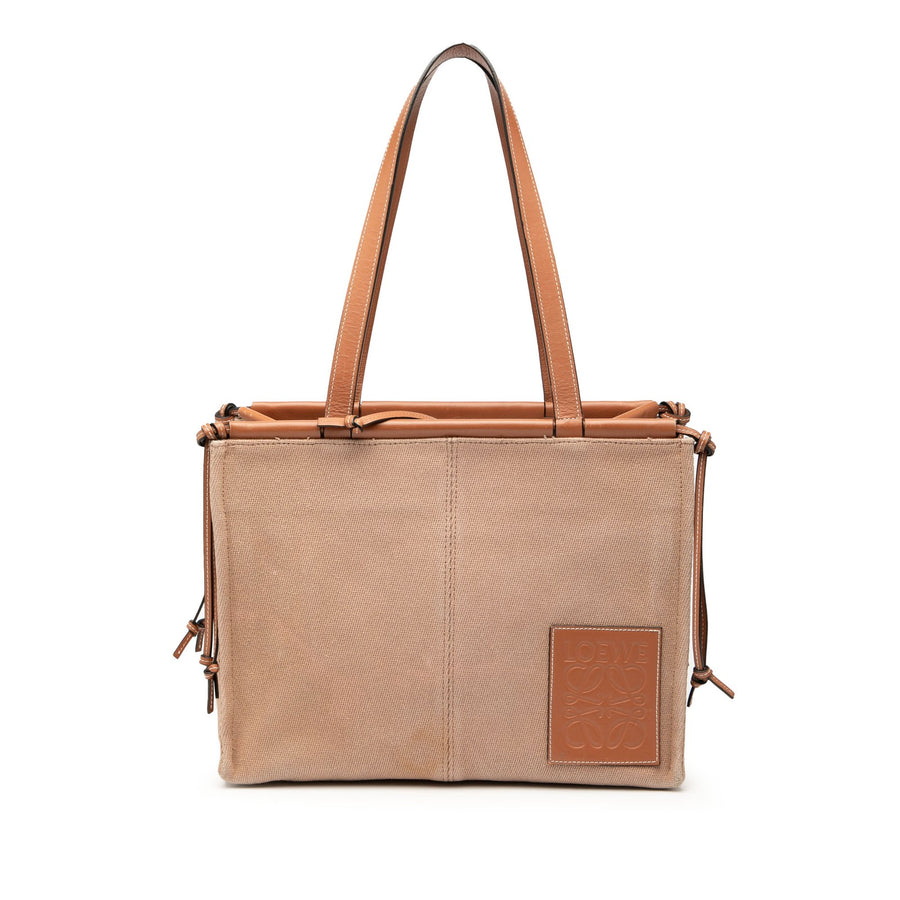 Loewe Small Canvas Cushion Tote Pre-