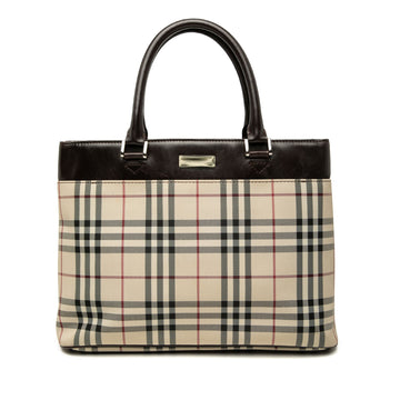 Burberry House Check Canvas Tote Pre-