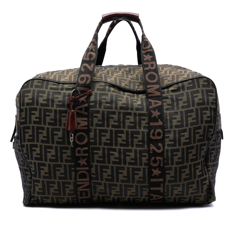 Fendi Zucca Canvas Roma Travel Bag Pre-
