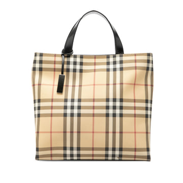 Burberry House Check Coated Canvas Tote