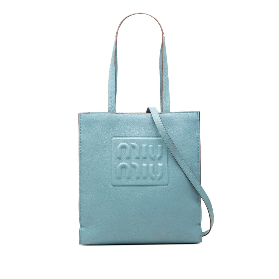 Miu Goatskin Madras Embossed