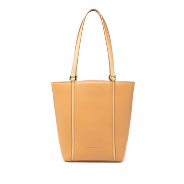 Burberry Leather Tote Pre-Loved Caramel
