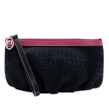 Fendi Zucchino Canvas Pouch Pre-Loved