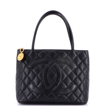 Chanel Medallion Tote Quilted Caviar