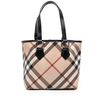 Burberry Supernova Check Coated Canvas