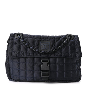 Chanel Nylon Quilted Ski Sport Flap Bag