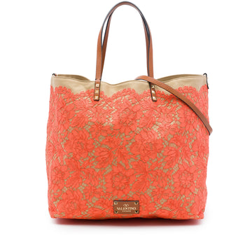 Valentino Canvas Rockstud Glam Lace