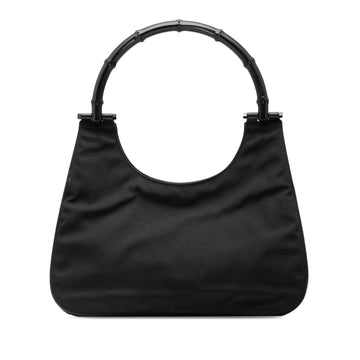 Gucci Nylon Bamboo Handbag Pre-Loved Bag