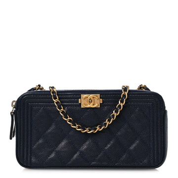 Chanel Caviar Quilted Small Boy Clutch