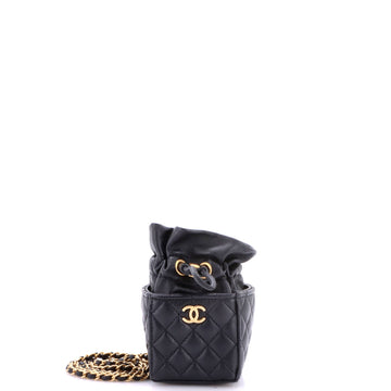 Chanel Drawstring Square Bucket Bag