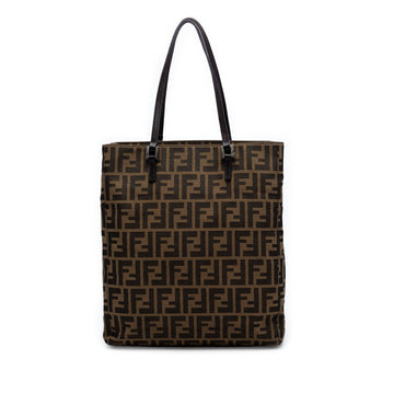 Fendi Zucca Canvas Tote Pre-Loved Brown