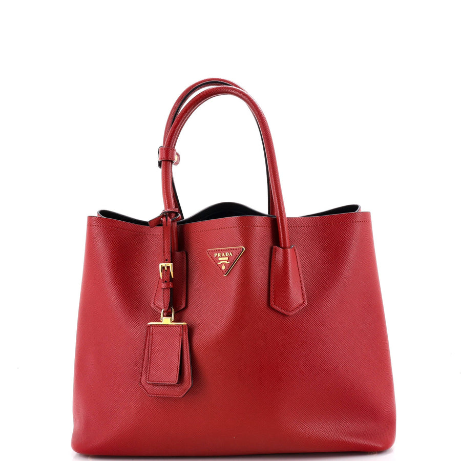Prada Cuir Double Tote Saffiano Leather