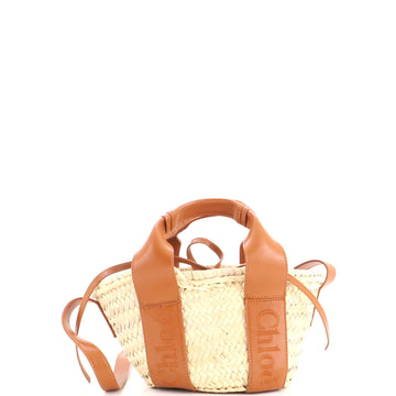 Chloe Sense Basket Tote Raffia With