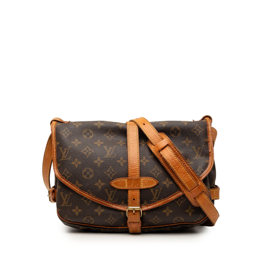 Louis Vuitton Saumur Handbag Canvas 30