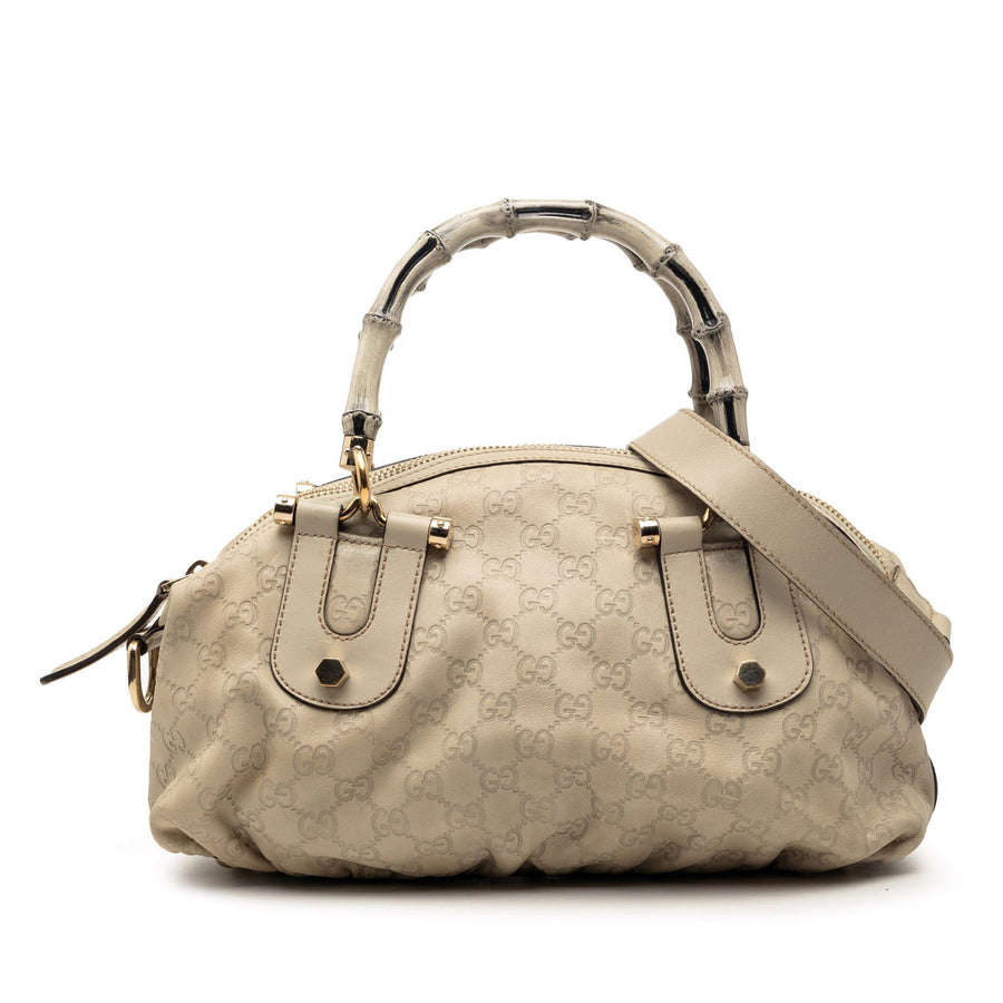 Gucci Ssima Bamboo Dialux Pop Satchel