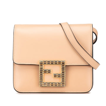 Fendi Leather Crystal Fab Crossbody Pre-