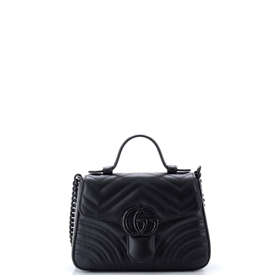 Gucci Gg Marmont Monochrome Top Handle