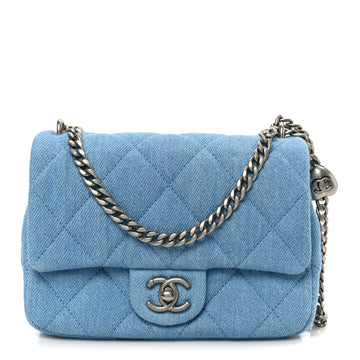 Chanel Denim Quilted Sweetheart Mini