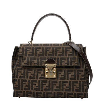 Fendi Vintage Shoulder Bag Zucca Canvas