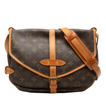 Louis Vuitton Saumur Handbag Canvas 30