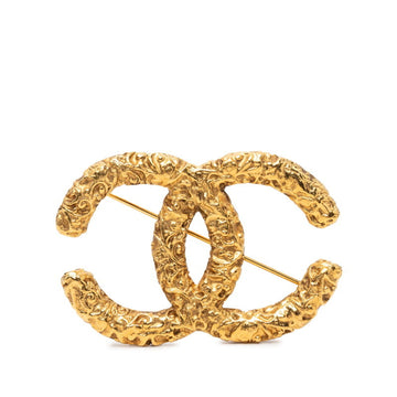 Chanel Cc Logo Brooch Metal