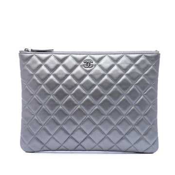 Chanel Medium Quilted Metallic Lambskin