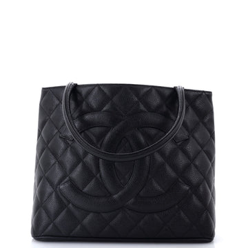 Chanel Medallion Tote Quilted Caviar