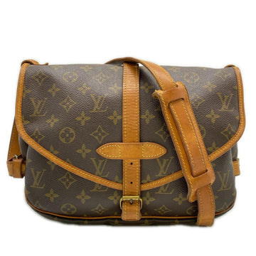 Louis Vuitton Saumur Handbag Canvas 30