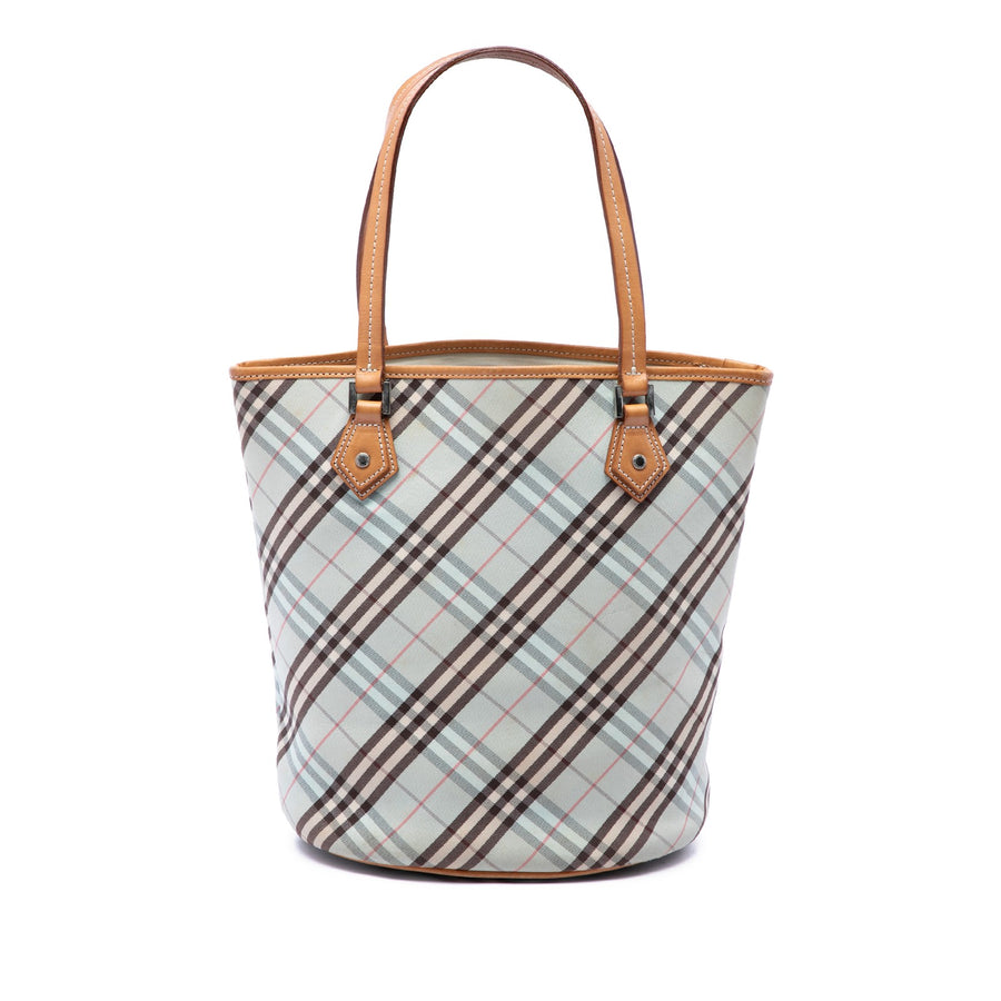 Burberry Nova Check Canvas Tote Pre-