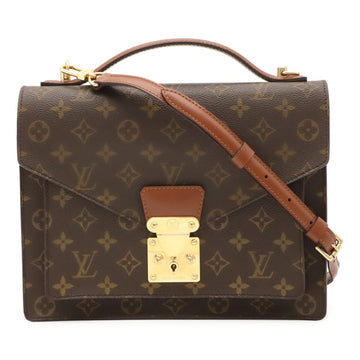 Louis Vuitton Monceau Handbag Canvas