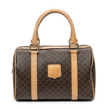 Celine Boston Bag Triomphe Coated Canvas
