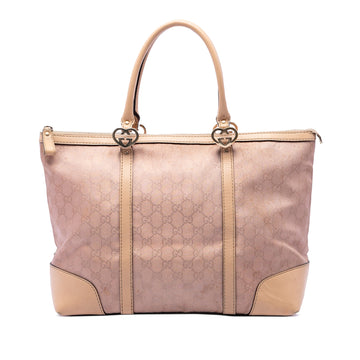 Gucci Gg Metallic Canvas Lovely Tote