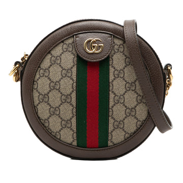 Gucci Mini Gg Supreme Web Ophidia Round