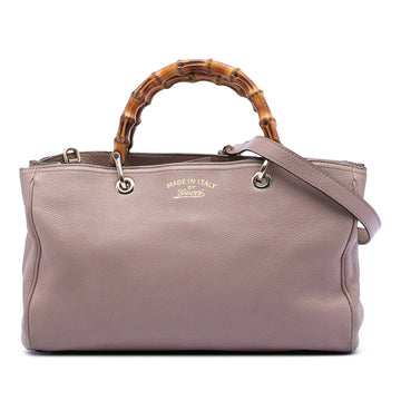 Gucci Medium Calfskin Bamboo Shopper