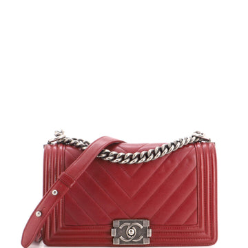 Chanel Boy Flap Bag Chevron Caviar Old