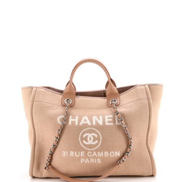 Chanel Deauville Tote Canvas Large