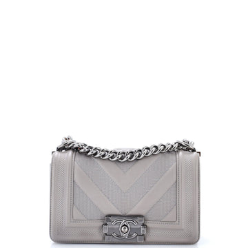 Chanel Boy Flap Bag Perforated Chevron