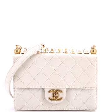 Chanel Chic Pearls Flap Bag Quilted