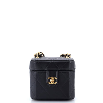 Chanel Cc Turnlock Box Vanity Case With