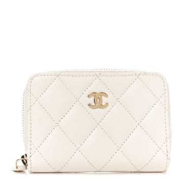 Chanel Caviar Quilted Zip Coin Purse