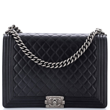 Chanel Boy Flap Bag Quilted Calfskin
