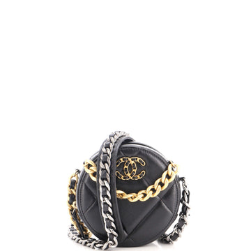 Chanel 19 Round Clutch With Chain