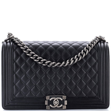 Chanel Boy Flap Bag Quilted Calfskin