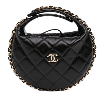 Chanel Chain Around Round Hobo Quilted